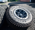 Machined Ford Bronco Sasquatch OEM 17” Wrapped in Goodyear Wrangler Territory M/T LT315/70R17