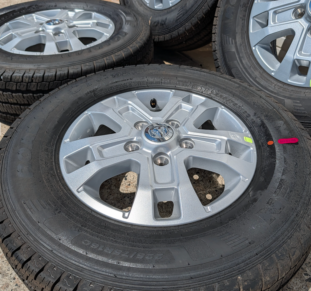 Gray Ram ProMaster 1500 / 2500 / 3500 OEM 16” Wrapped in Nexen Roadian CT8 HL 225/75R16C