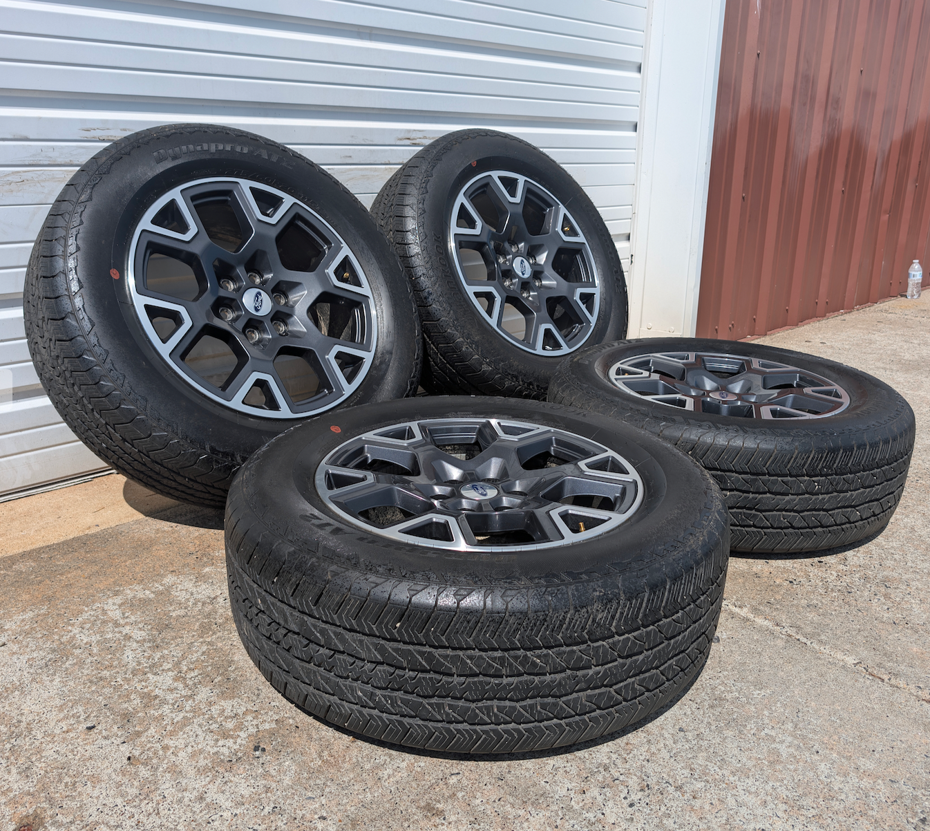 Machined Ford F-150 STX OEM 20” Wrapped in Hankook Dynapro AT2 275/60R20