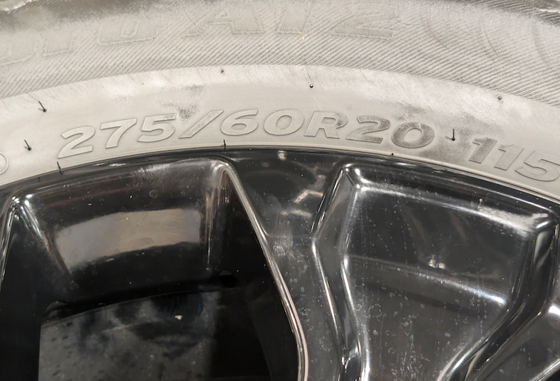 Gloss Black Ford F-150 OEM 20” Wrapped in Hankook Dynapro AT2 275/60R20