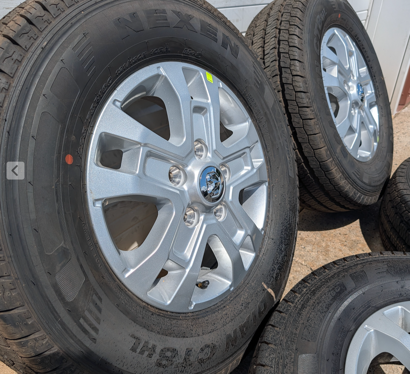 Gray Ram ProMaster 1500 / 2500 / 3500 OEM 16” Wrapped in Nexen Roadian CT8 HL 225/75R16C
