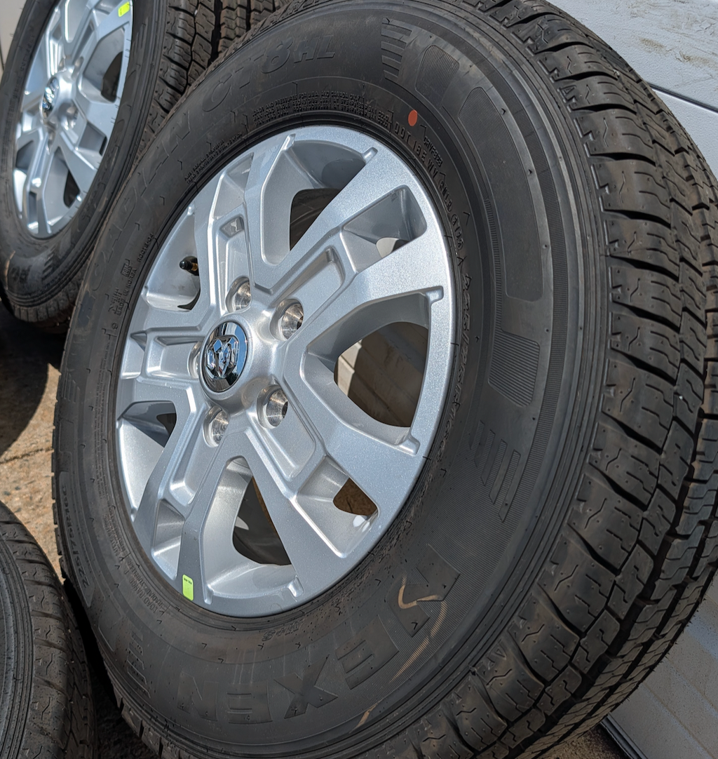 Gray Ram ProMaster 1500 / 2500 / 3500 OEM 16” Wrapped in Nexen Roadian CT8 HL 225/75R16C