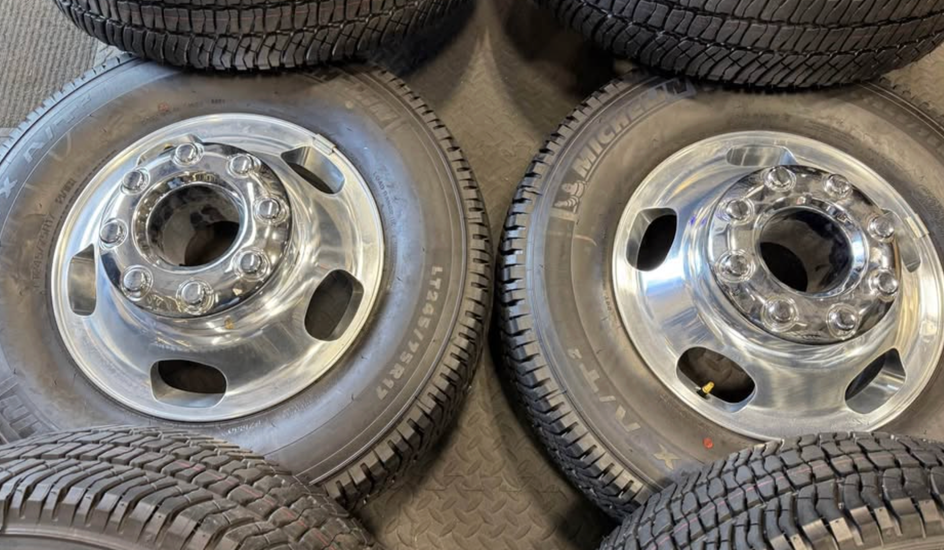 NEW 2026 Ford F-350 Dually OEM wheels & tires (8x200)