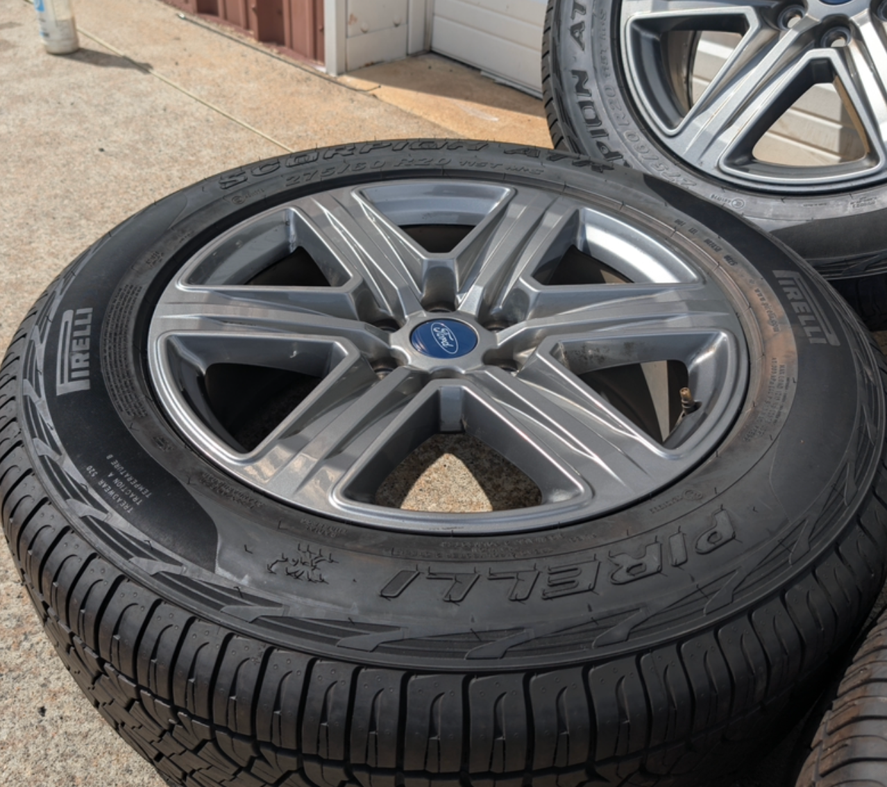 Gray Ford F-150 XLT Sport / Lariat Sport OEM 20” Wrapped in Pirelli Scorpion 275/60R20