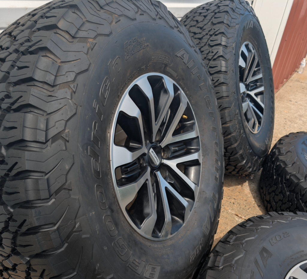 Machined Ford F-150 Raptor OEM 17” Wrapped in BFGoodrich All-Terrain T/A KO2 37x12.50R17LT