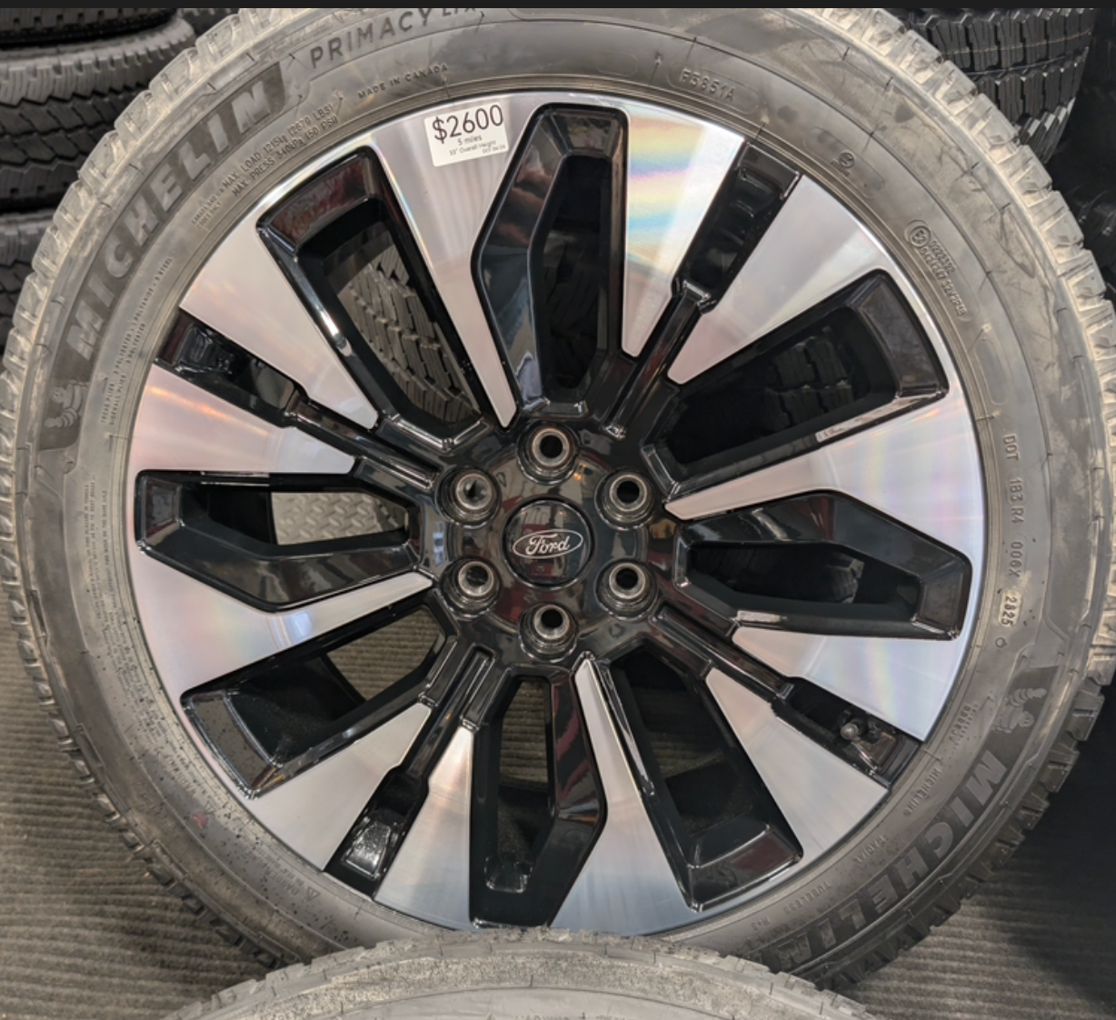 Machined Ford Expedition Platinum OEM 22” Wrapped in Michelin Primacy LTX 275/50R22