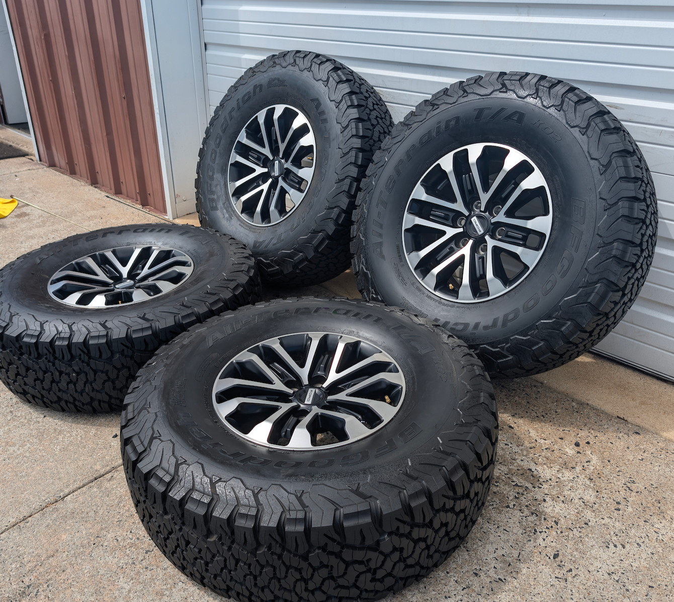 Machined Ford F-150 Raptor OEM 17” Wrapped in BFGoodrich All-Terrain T/A KO2 37x12.50R17LT
