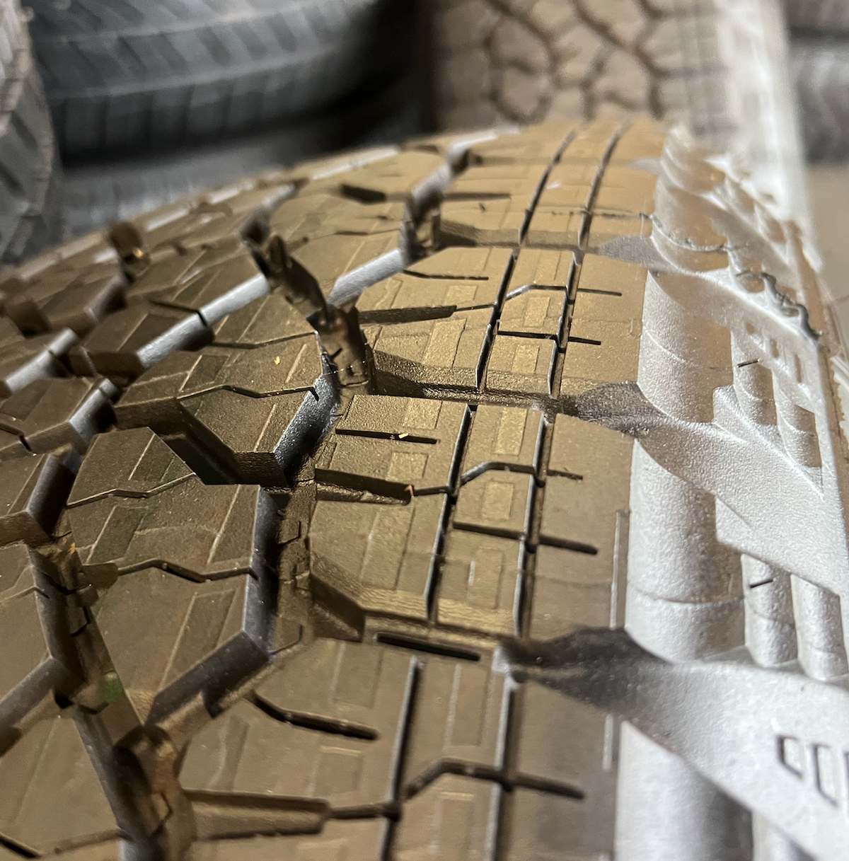 Machined Chevrolet Silverado 1500 RST OEM 20” Wrapped in Goodyear Wrangler TrailRunner A/T 275/60R20