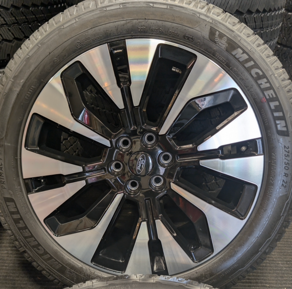 Machined Ford Expedition Platinum OEM 22” Wrapped in Michelin Primacy LTX 275/50R22