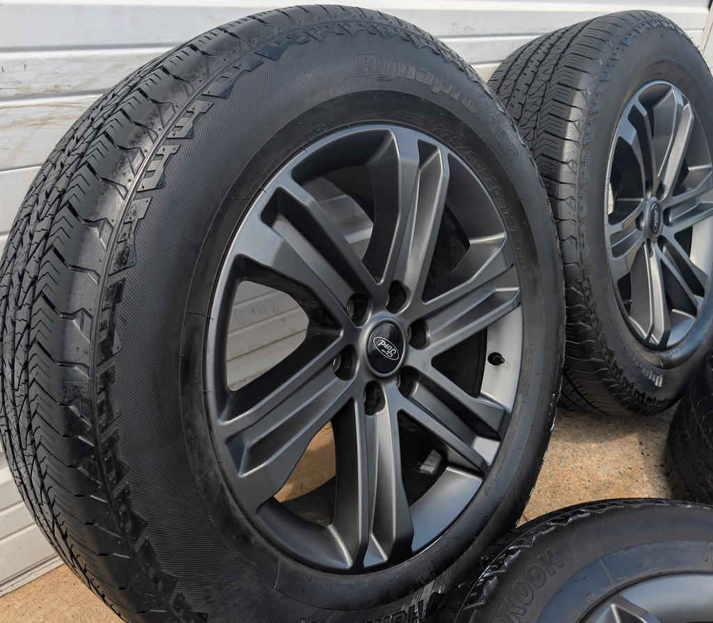 Gray Ford F-150 XLT Sport / Lariat Sport OEM 20” Wrapped in Hankook Dynapro AT2 275/60R20