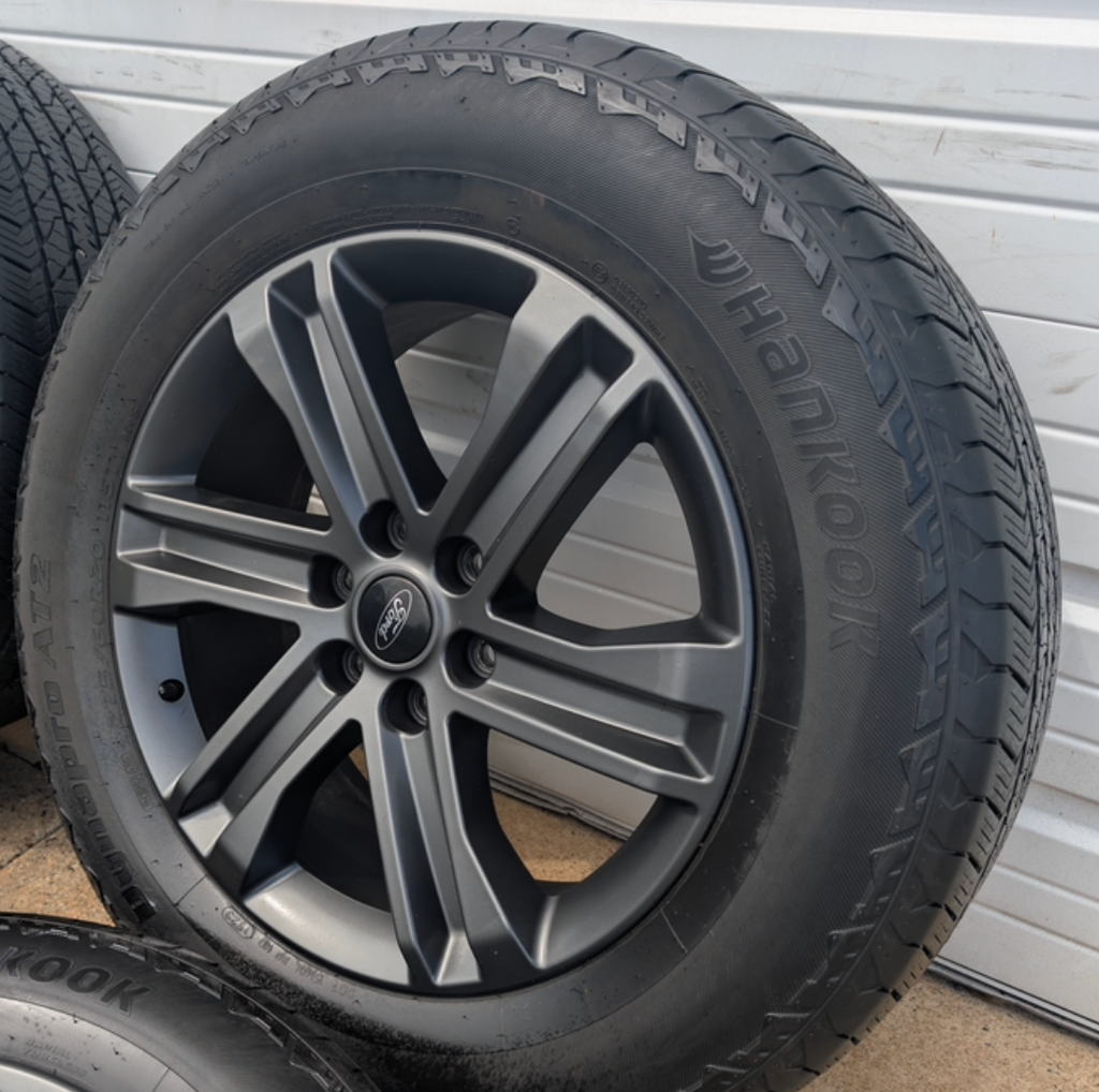 Gray Ford F-150 XLT Sport / Lariat Sport OEM 20” Wrapped in Hankook Dynapro AT2 275/60R20