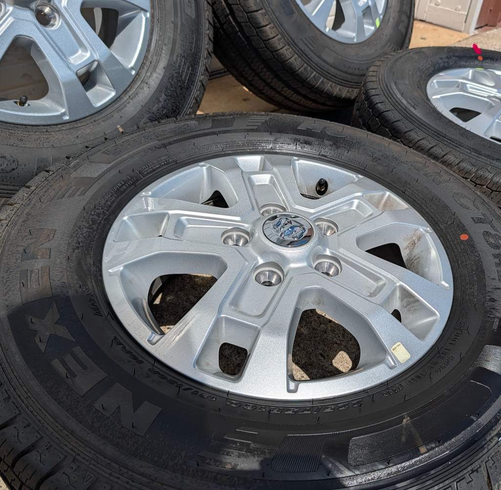 Gray Ram ProMaster 1500 / 2500 / 3500 OEM 16” Wrapped in Nexen Roadian CT8 HL 225/75R16C