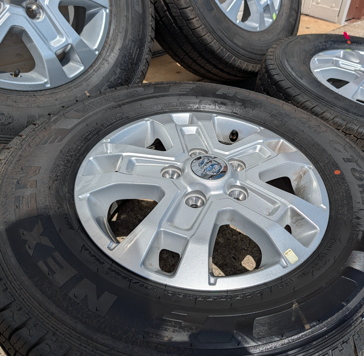 Gray Ram ProMaster 1500 / 2500 / 3500 OEM 16” Wrapped in Nexen Roadian CT8 HL 225/75R16C