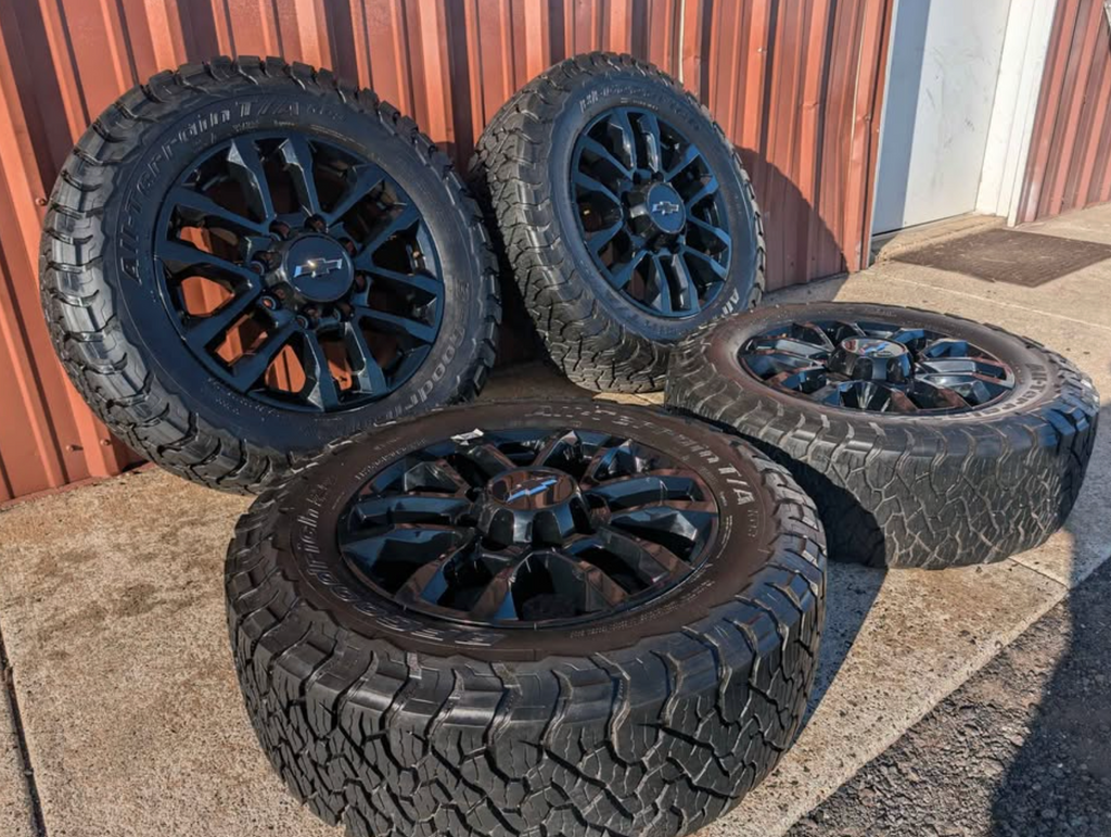 NEW OEM Chevy Silverado HD 2500 / 3500 Trail Boss wheels & tires (8x180)