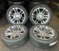 OEM 22” Split 6 Chrome  Wheels wrapped in Goodyear Wrangler Workhorse HT tires.