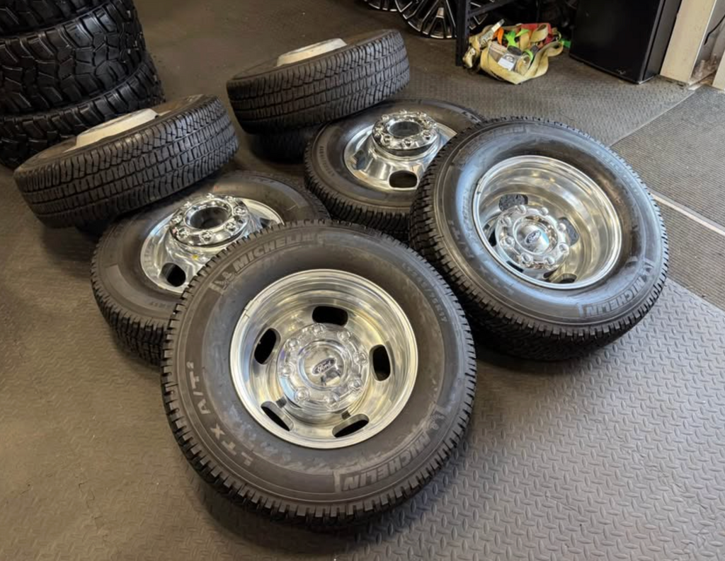 NEW 2026 Ford F-350 Dually OEM wheels & tires (8x200)