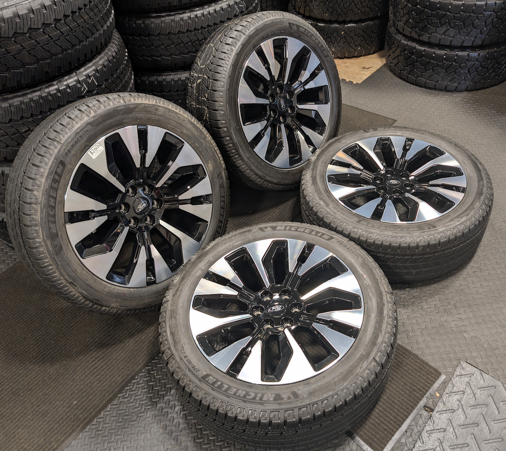 Machined Ford Expedition Platinum OEM 22” Wrapped in Michelin Primacy LTX 275/50R22