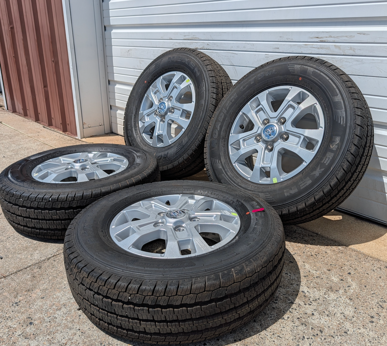 Gray Ram ProMaster 1500 / 2500 / 3500 OEM 16” Wrapped in Nexen Roadian CT8 HL 225/75R16C