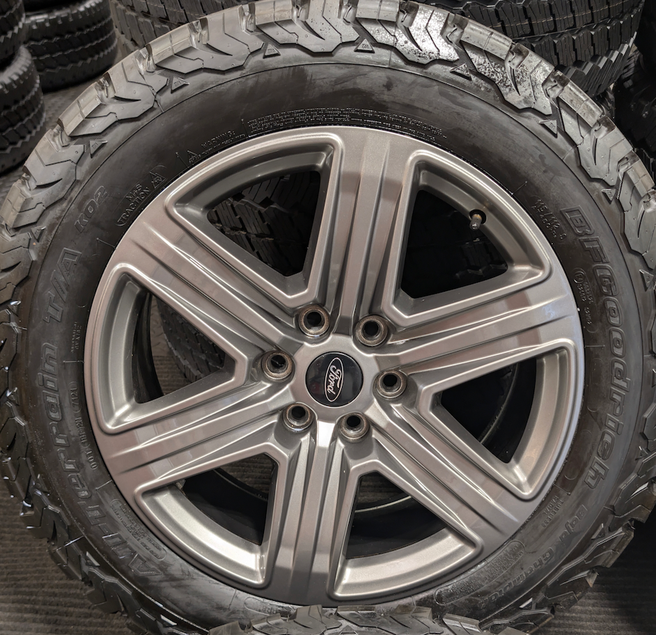 Gray Ford F-150 Tremor OEM 20” Wrapped in BFGoodrich All-Terrain T/A KO2 275/55R20