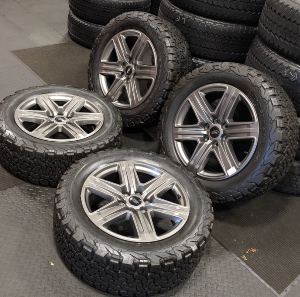 Gray Ford F-150 Tremor OEM 20” Wrapped in BFGoodrich All-Terrain T/A KO2 275/55R20