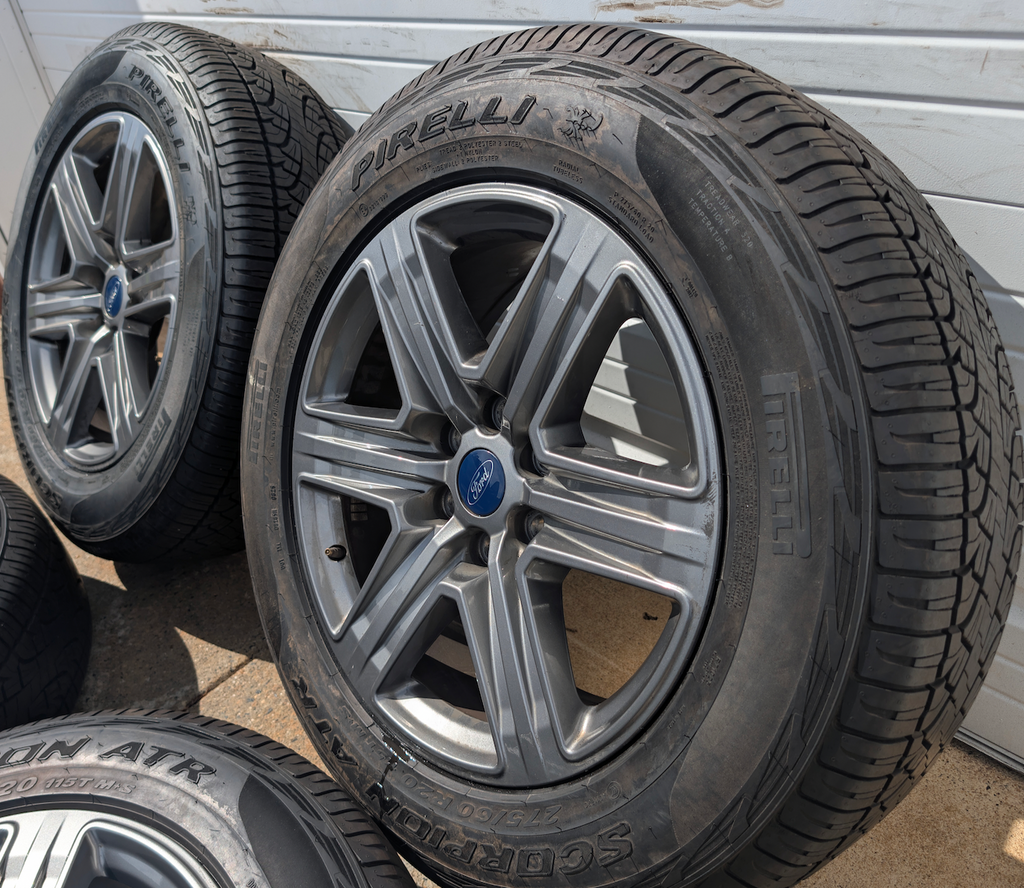 Gray Ford F-150 XLT Sport / Lariat Sport OEM 20” Wrapped in Pirelli Scorpion 275/60R20