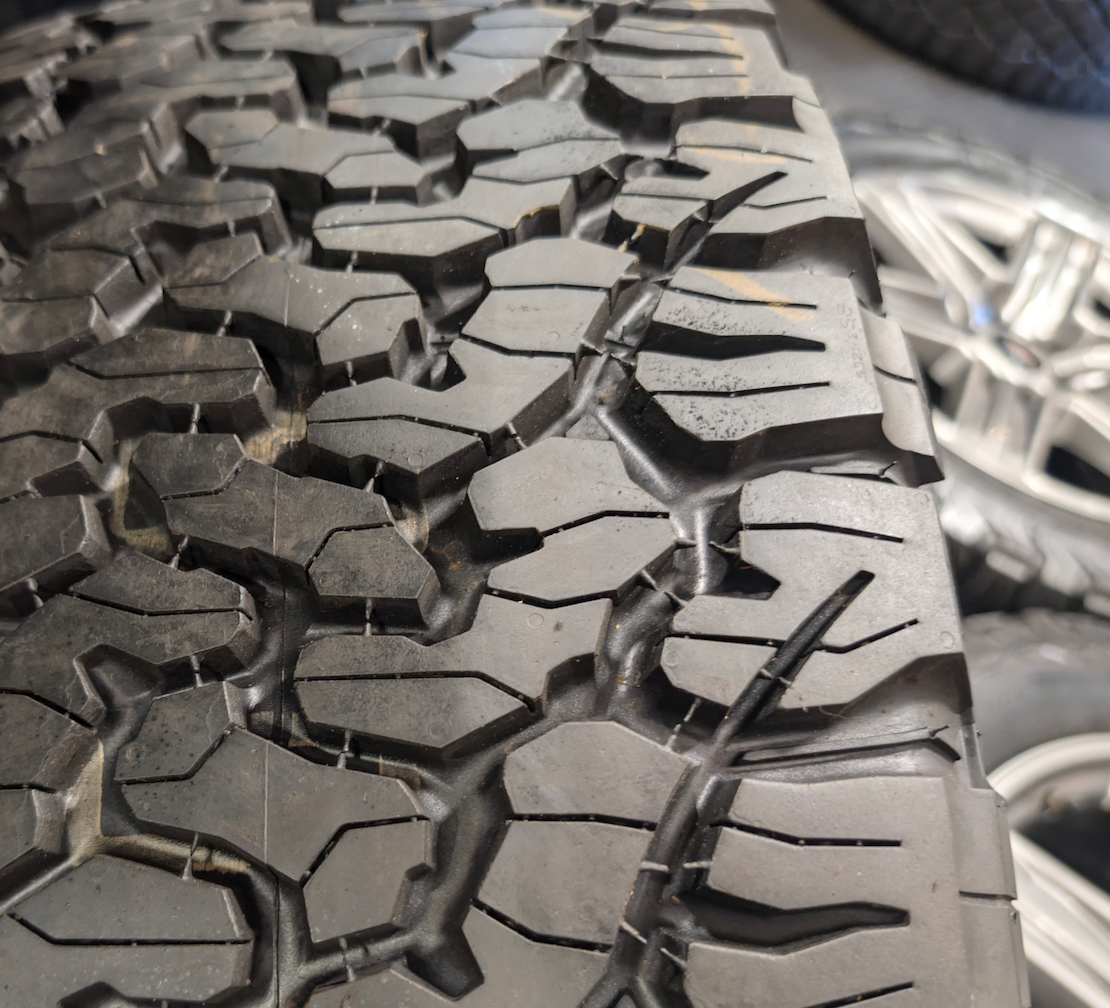 Gray Ford F-150 Tremor OEM 20” Wrapped in BFGoodrich All-Terrain T/A KO2 275/55R20