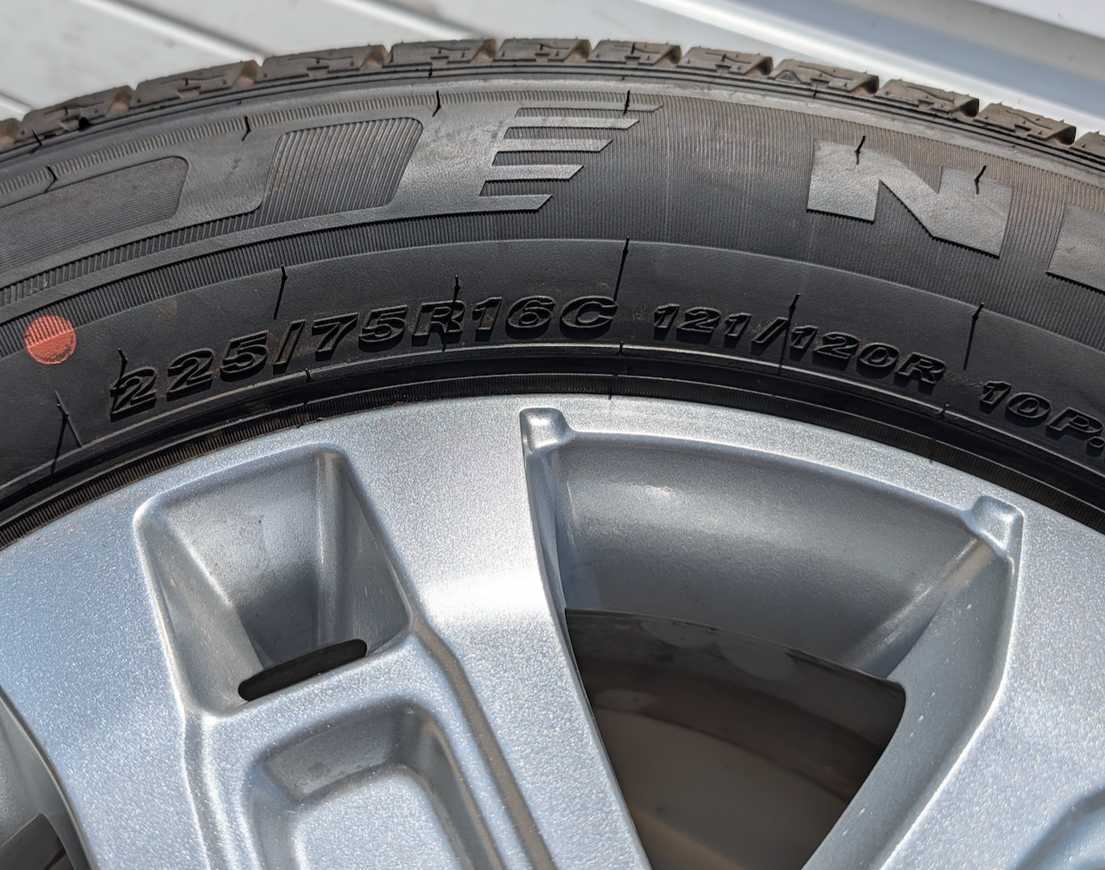 Gray Ram ProMaster 1500 / 2500 / 3500 OEM 16” Wrapped in Nexen Roadian CT8 HL 225/75R16C