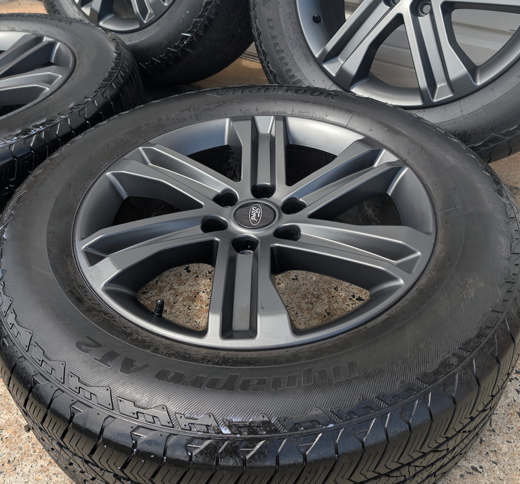 Gray Ford F-150 XLT Sport / Lariat Sport OEM 20” Wrapped in Hankook Dynapro AT2 275/60R20