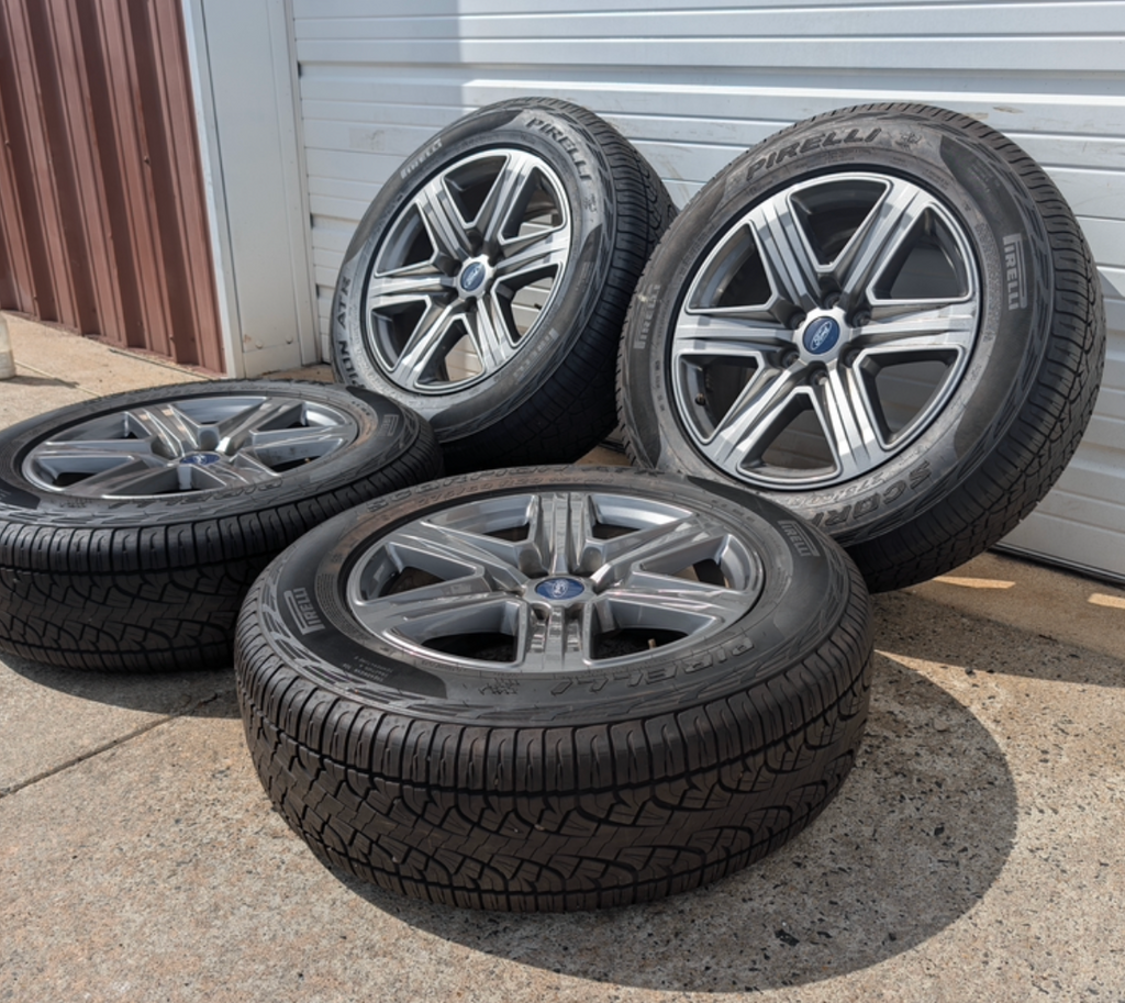 Gray Ford F-150 XLT Sport / Lariat Sport OEM 20” Wrapped in Pirelli Scorpion 275/60R20