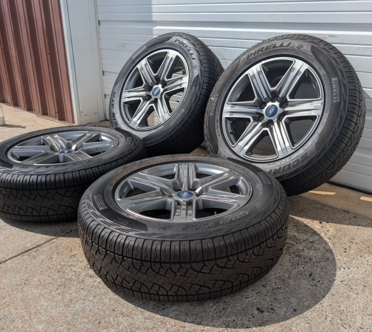 Gray Ford F-150 XLT Sport / Lariat Sport OEM 20” Wrapped in Pirelli Scorpion 275/60R20
