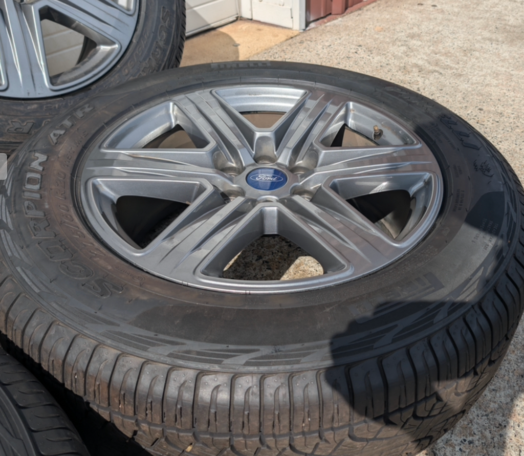 Gray Ford F-150 XLT Sport / Lariat Sport OEM 20” Wrapped in Pirelli Scorpion 275/60R20
