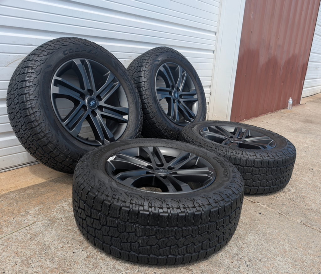Gray Ford F-150 XLT Sport / Lariat Sport OEM 20” Wrapped in Cooper Discoverer Road+Trail A/T 275/60R20
