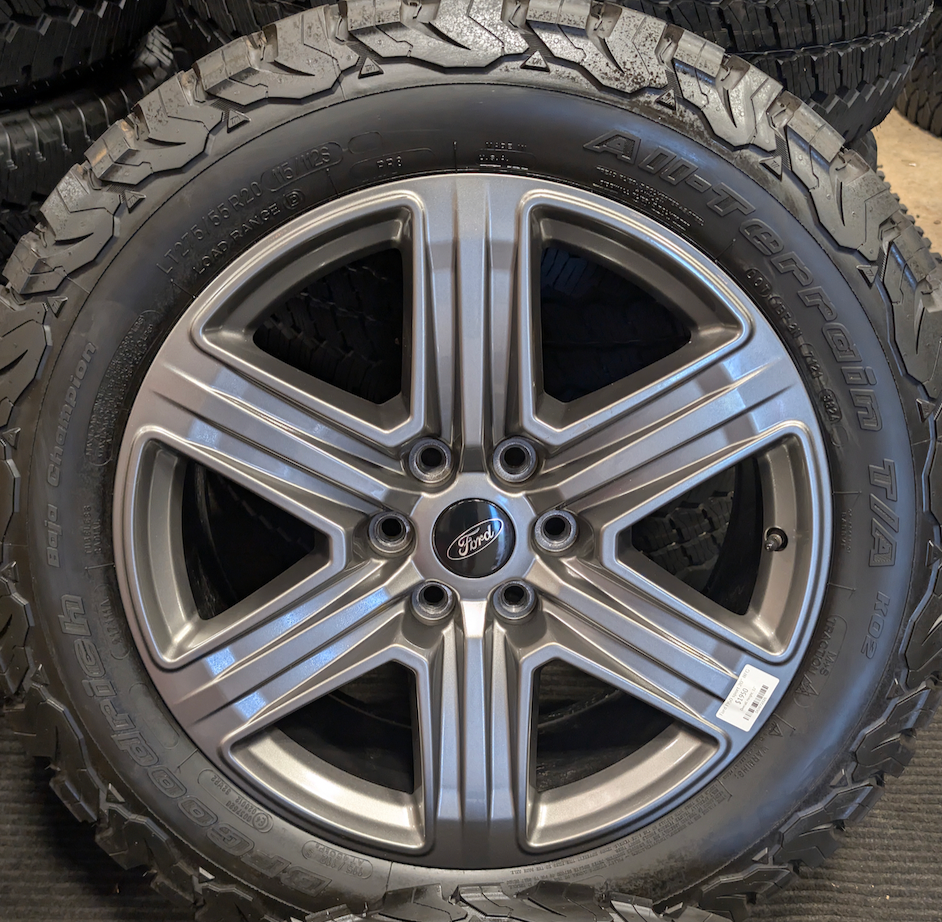 Gray Ford F-150 Tremor OEM 20” Wrapped in BFGoodrich All-Terrain T/A KO2 275/55R20