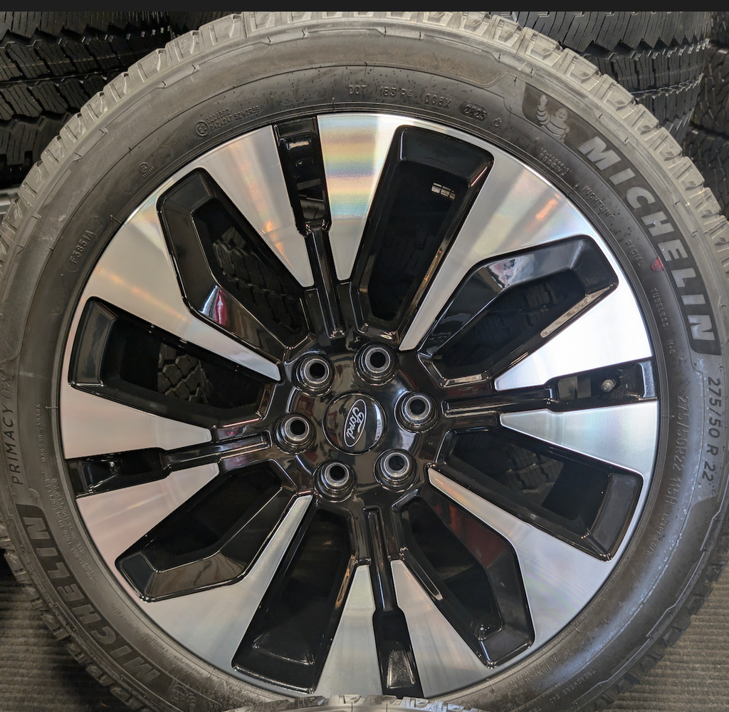 Machined Ford Expedition Platinum OEM 22” Wrapped in Michelin Primacy LTX 275/50R22