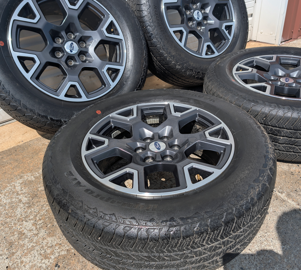 Machined Ford F-150 STX OEM 20” Wrapped in Hankook Dynapro AT2 275/60R20