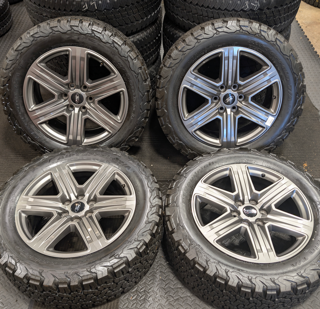 Gray Ford F-150 Tremor OEM 20” Wrapped in BFGoodrich All-Terrain T/A KO2 275/55R20