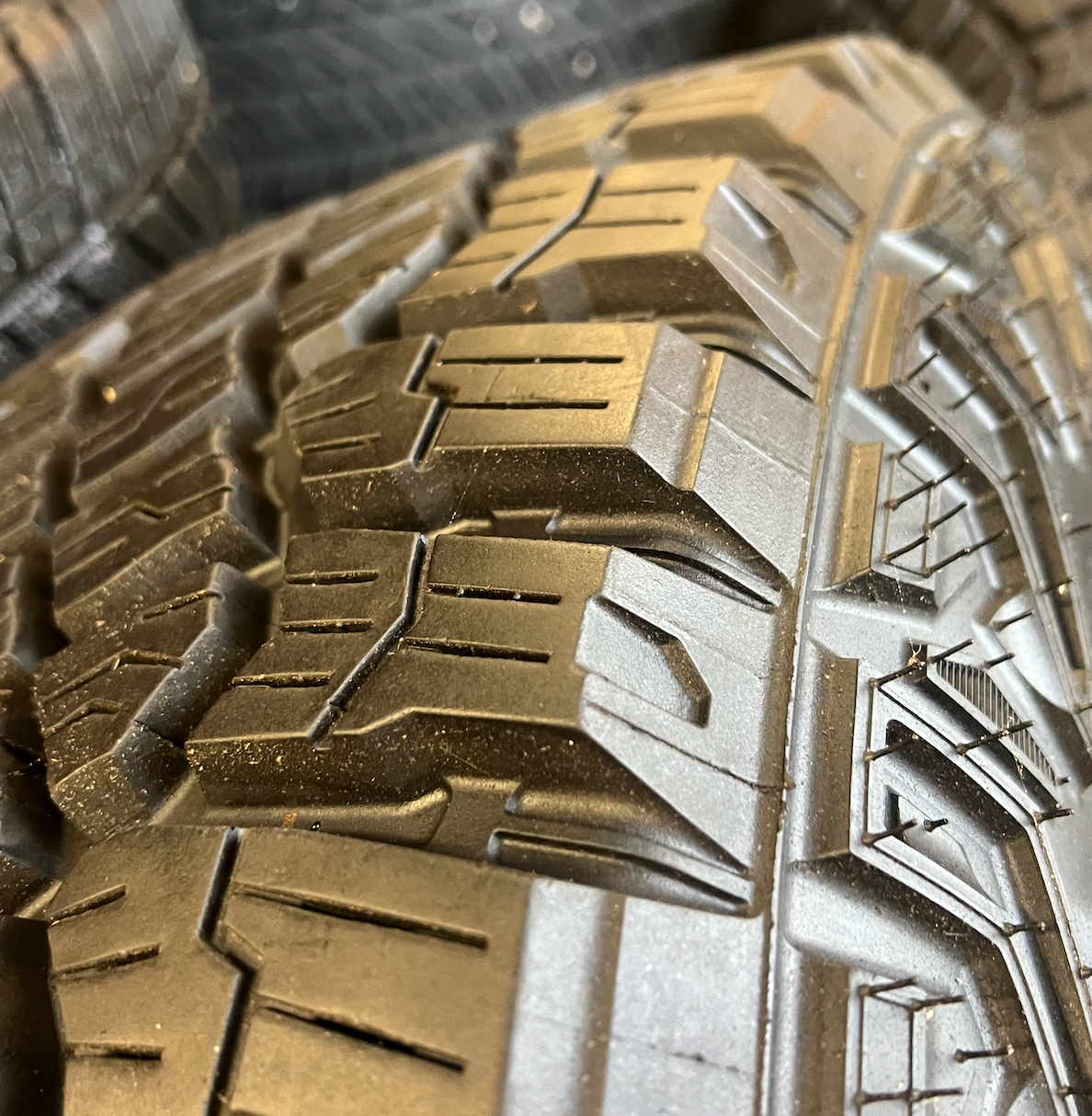 OEM 18” Wheels wrapped in Goodyear Wrangler Territory M/T tires.