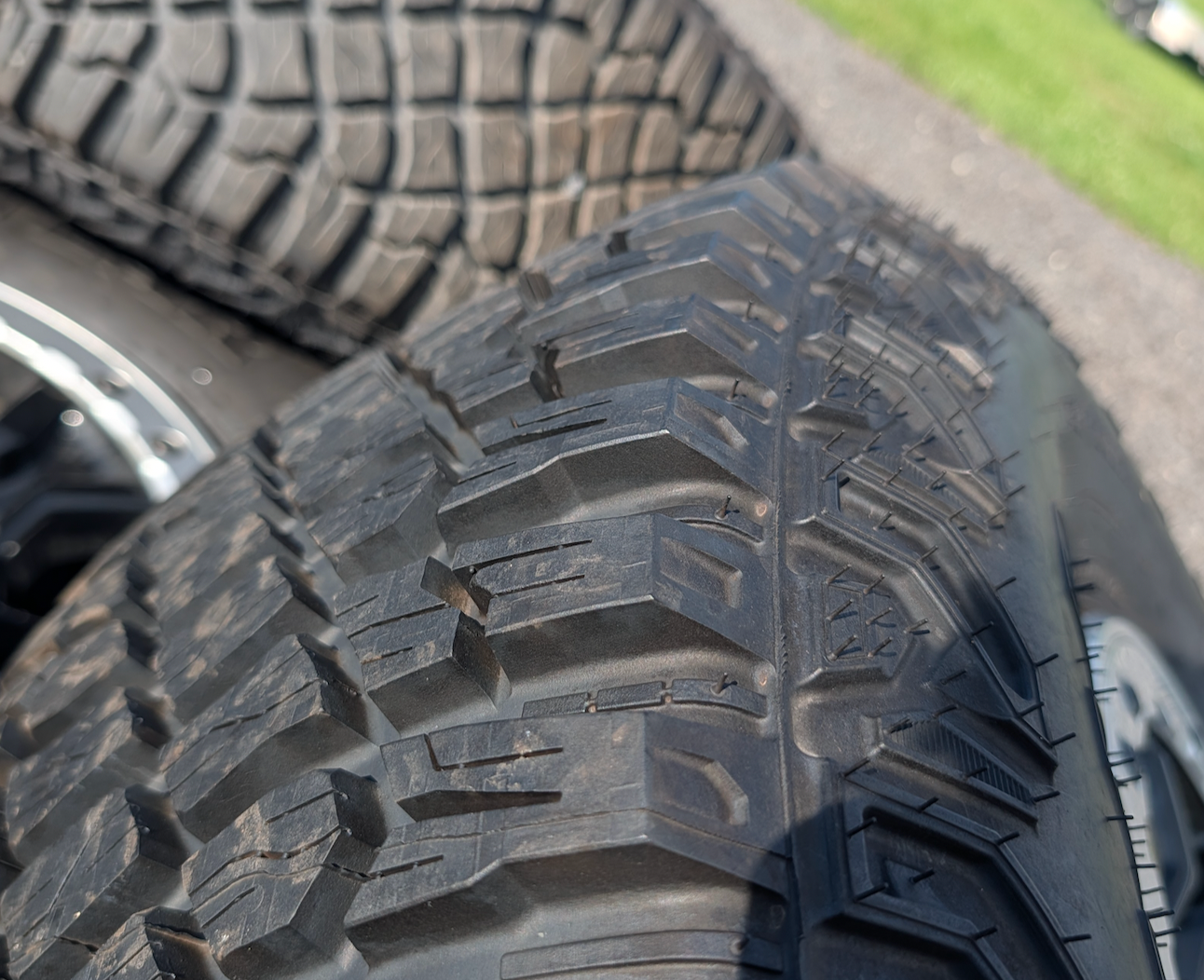Machined Ford Bronco Sasquatch OEM 17” Wrapped in Goodyear Wrangler Territory M/T LT315/70R17