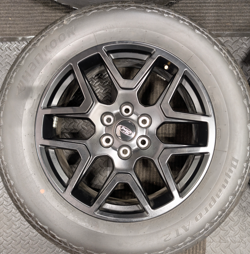 Gloss Black Ford F-150 OEM 20” Wrapped in Hankook Dynapro AT2 275/60R20